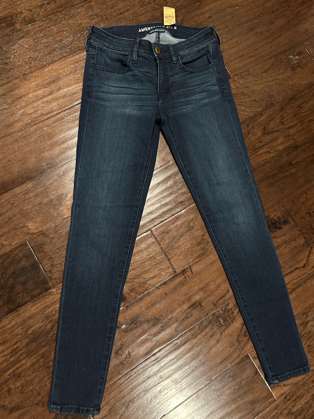 American Eagle Outfitters Women's Dark Blue Super Super Stretch Jeans 6 Reg NWT